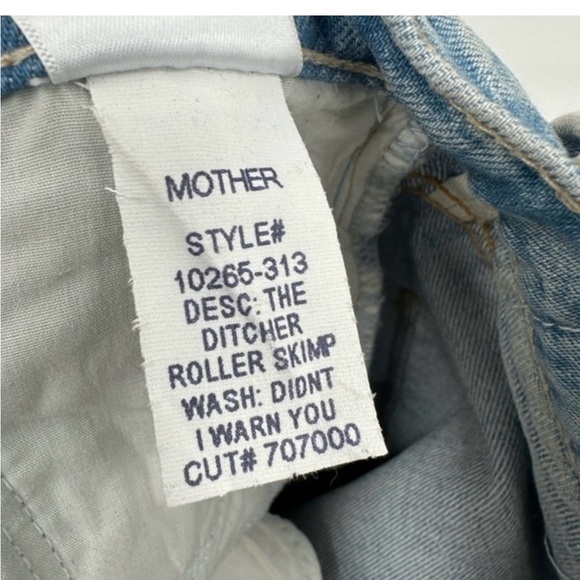 MOTHER The Ditcher Roller Skimp size 29 B1358 - Picture 5 of 5